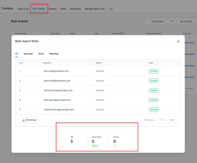 Importing contacts - 4
