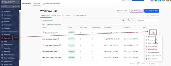 Published Automations