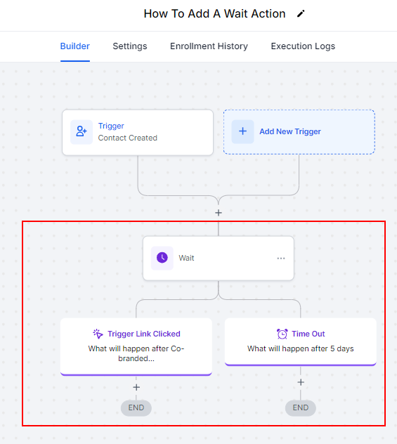 How to add a Wait Action